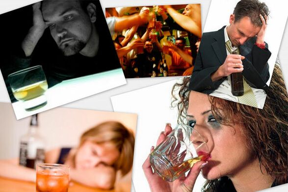 manifestaties van alcoholisme in het dagelijks leven